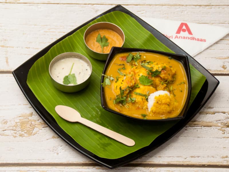 Ghee mini idli - sambar