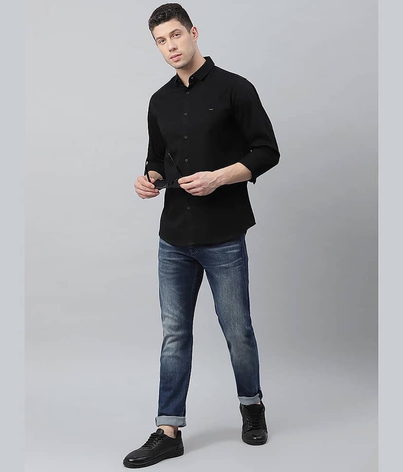 Dennis Lingo - Green 100% Cotton Slim Fit Men's Casual Shirt ( Pack of 1 ) view 7