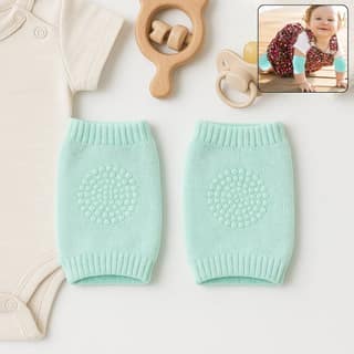 Mint Green Toddler Wool Knit Leg Warmer (Knee Guard)