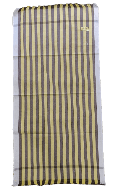 SRINIVASA Cotton Towel with Checks - White and Brown view 2