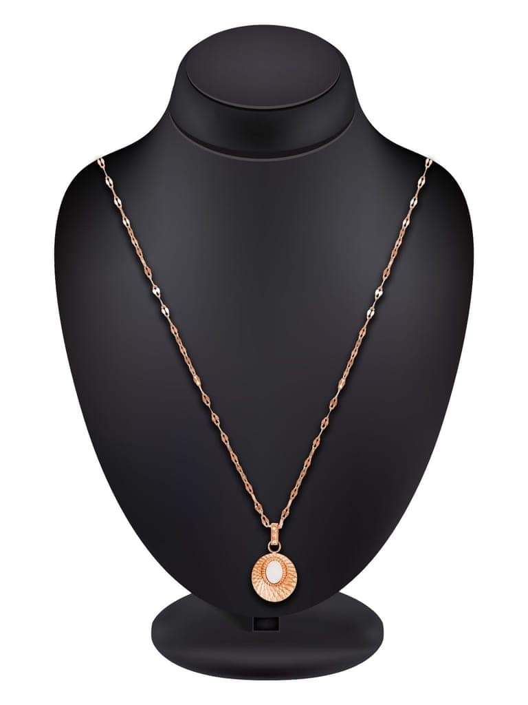 Morison Sleek Silver Pendant Set Modern and Minimalist view 3