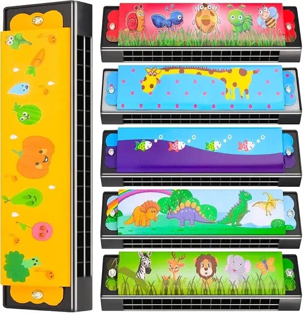 SNAPTRON Return Gifts for Birthday Party Kids 6 Pcs Harmonica Mouth Organ view 3