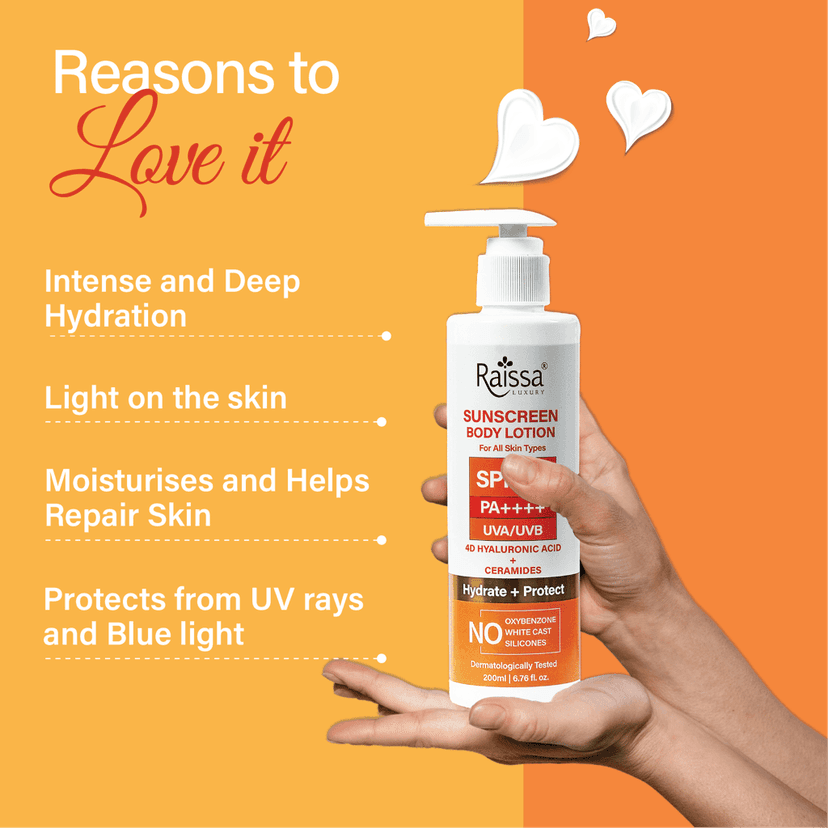 Raissa SPF 50 Sunscreen Body Lotion - No Silicones, No Oxybenzone view 2