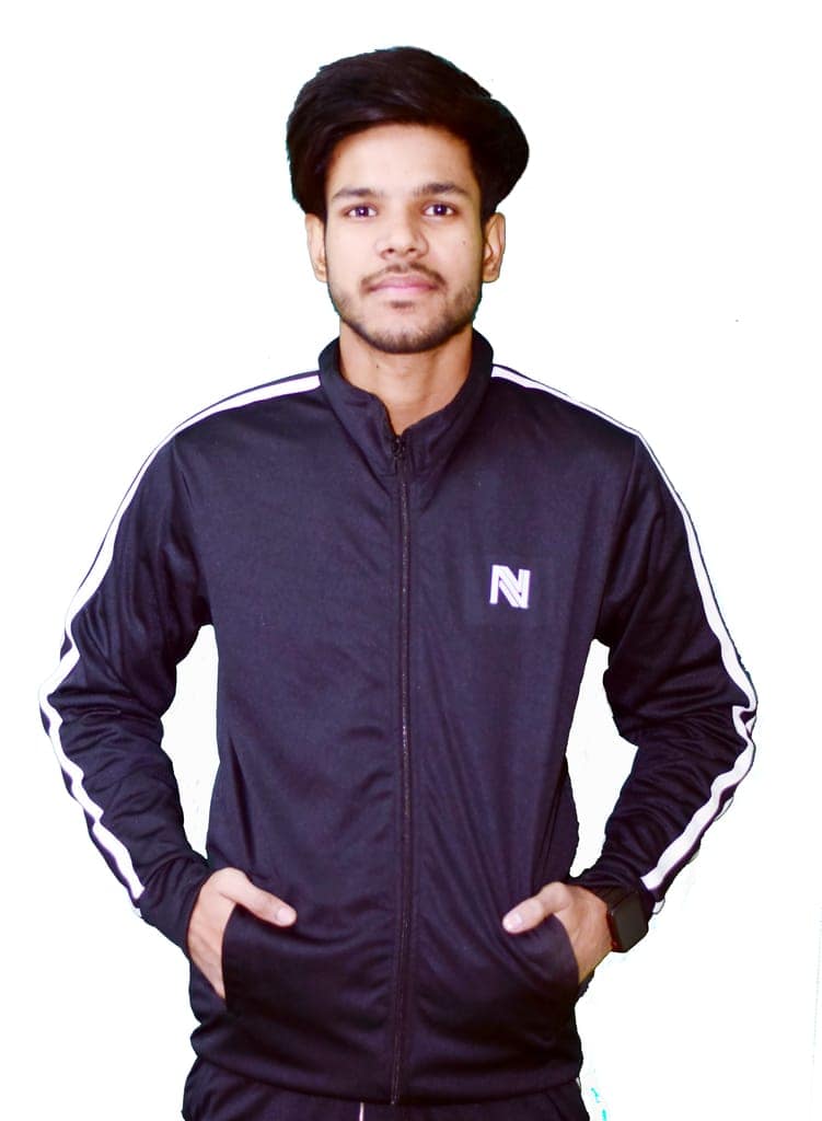 NVA Men's Gym, Yoga, Sports, Running Active Wear Regular Fit Color Block Tracksuit Set With Zipper Pockets view 5