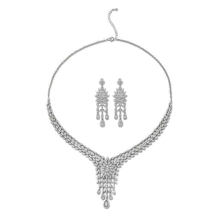 Silver Scarlett Necklace Set view 5