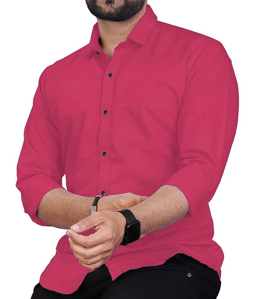 Apektra Cotton Blend Slim Fit Solids Full Sleeves Men's Casual Shirt - Beige ( Pack of 1 )