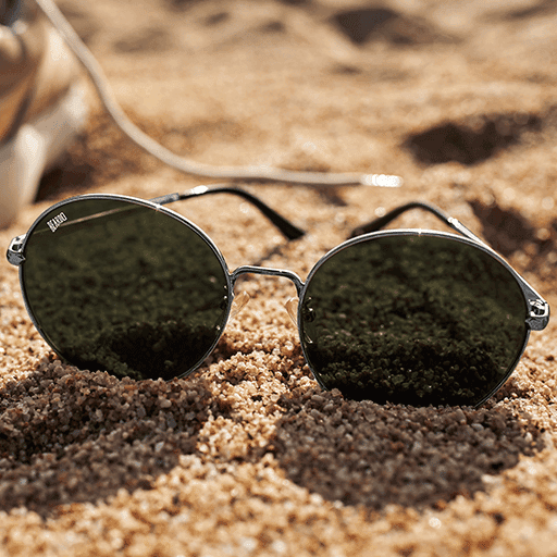 Beardo Mobster Sunglasses-Gun Metal UV-Pro view 8