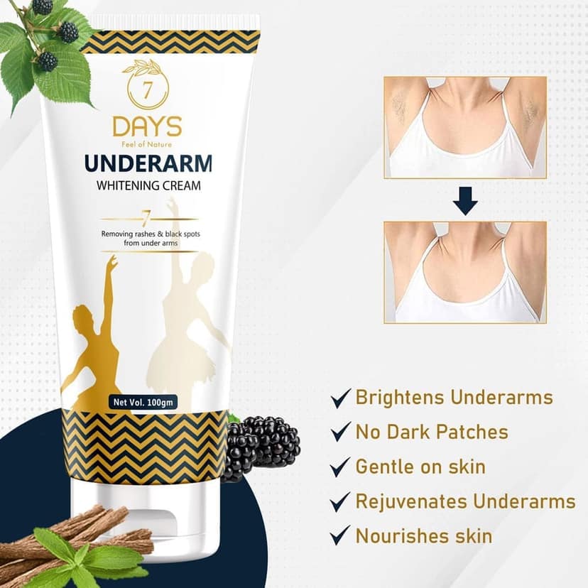 7Days Natural Underarm Whitening Cream for Brighter Underarms view 5
