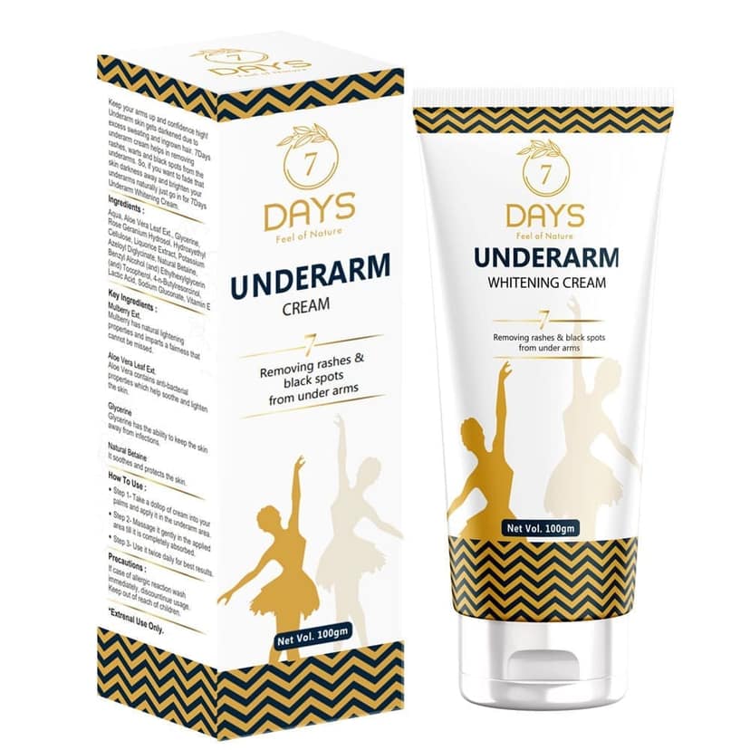 7Days Natural Underarm Whitening Cream for Brighter Underarms view 6