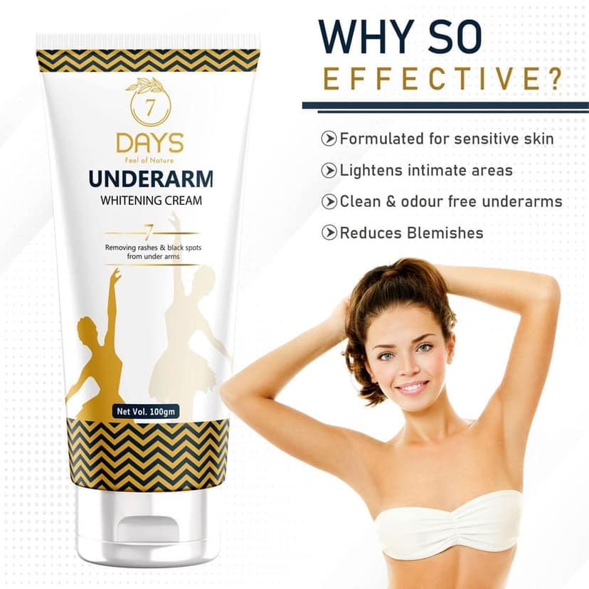 7Days Natural Underarm Whitening Cream for Brighter Underarms view 9