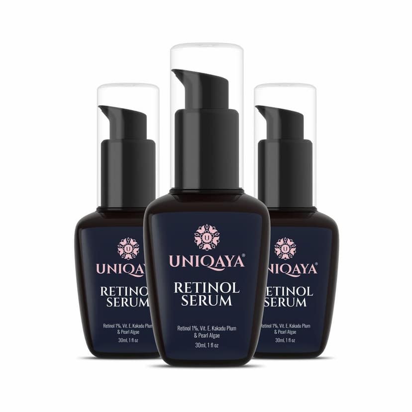 Uniqaya Retinol Serum For Face | Face Serum For Glowing Skin | Serum For Pigmentation And Dark Spot (Pack Of 3)