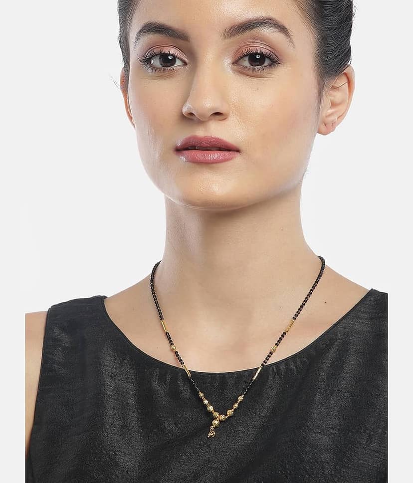 YOUBELLA Golden Mangalsutra ( Pack of 1 )