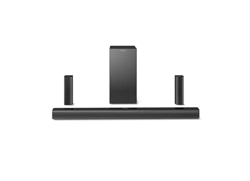 PHILIPS TAB4518 Soundbar: 5.1 CH 240W Wireless Subwoofer & 2 Rear Satellite Speakers, HDMI ARC, Bluetooth Bass Boost, Easy Setup PHILIPS TAB4518 Soundbar: 5.1 CH 240W Wireless Subwoofer & 2 Rear Satellite Speakers, HDMI ARC, Bluetooth Bass Boost, Easy Se view 2