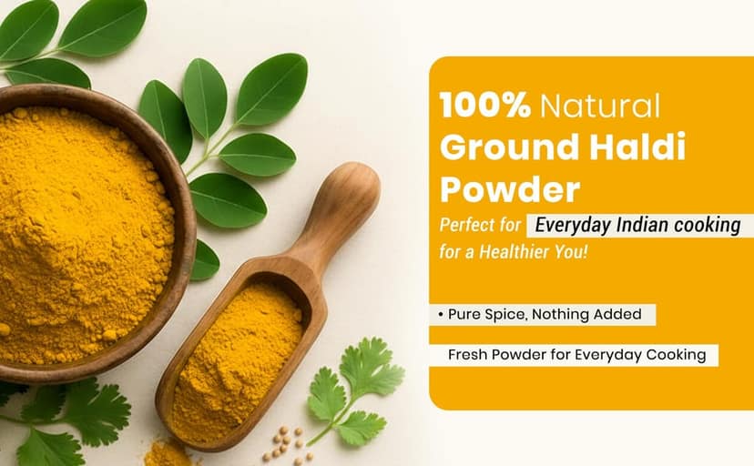 Chhattiskala A Bihan Initiative Turmeric Powder 200g Pure Natural Haldi Powder with High Curcumin Freshly Ground for Cooking and Immunity view 4