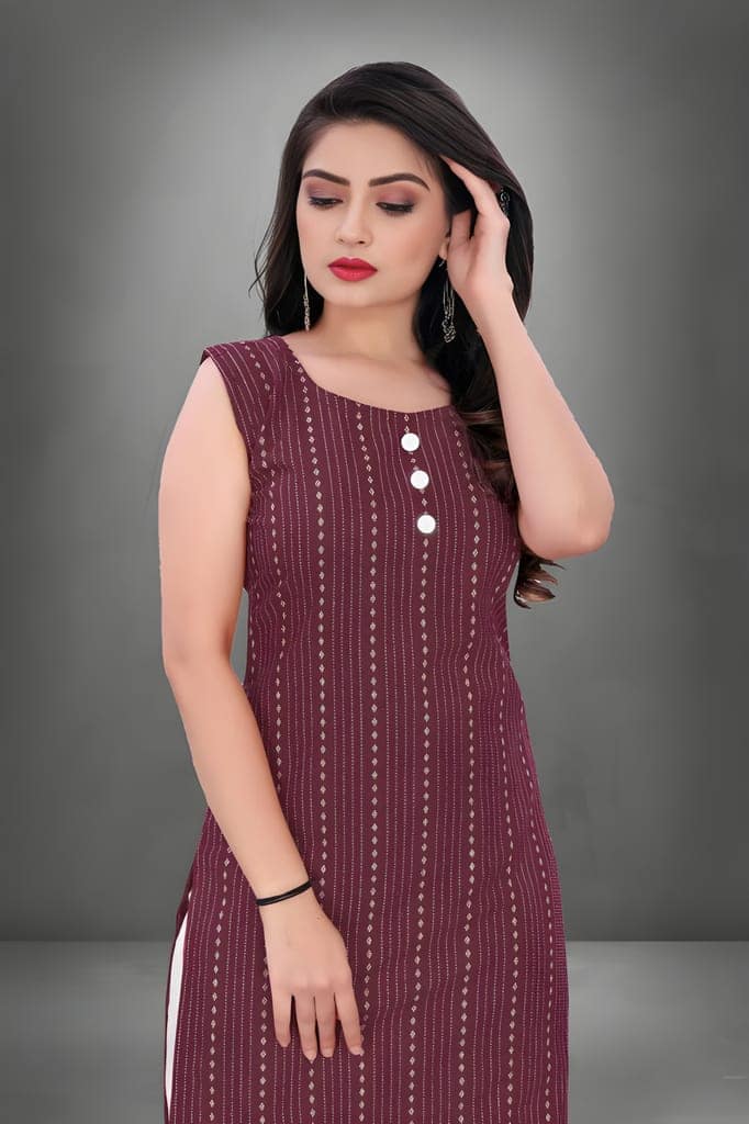 Women’s Ethnic Designer Kurti | Unique Pattern and Elegant Finish | Stylish Outfit for Casual Gatherings view 2
