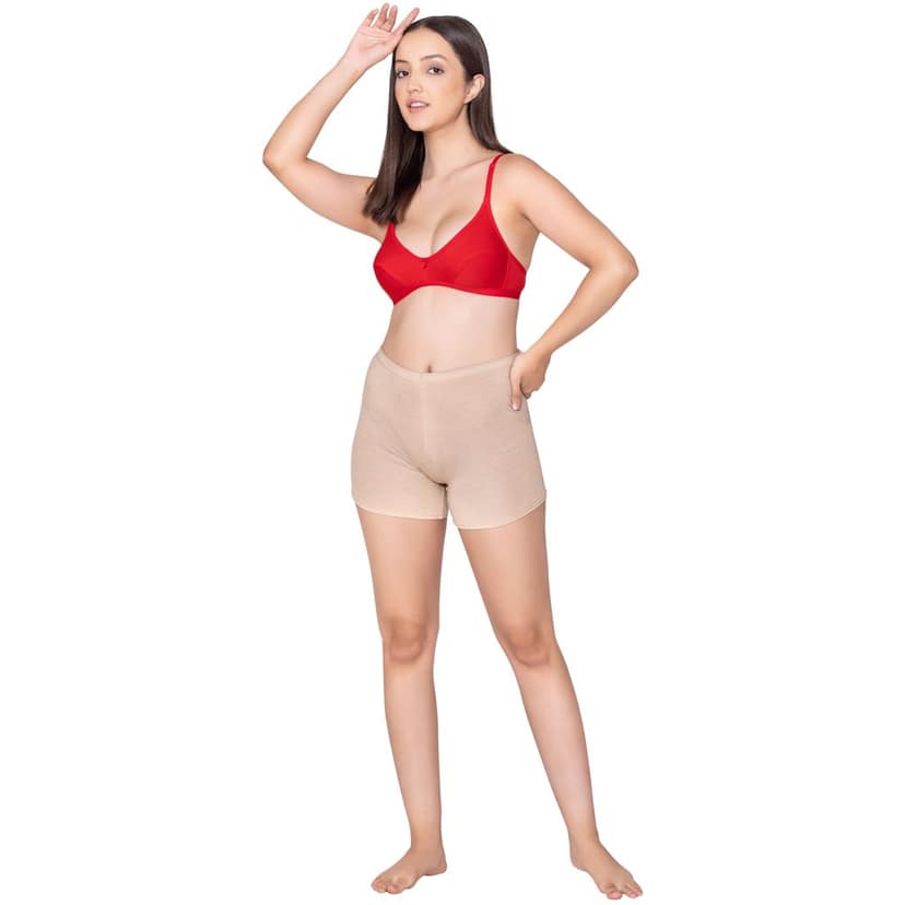 Bodycare polycotton wirefree convertible straps comfortable non padded bra-1531BB view 4