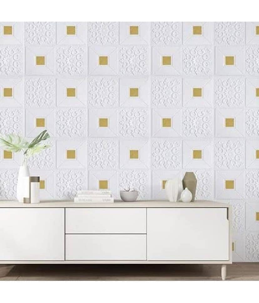HINGOL Abstract 3D Wallpaper ( 70 X 77 ) cm ( Pack of 1 ) view 2