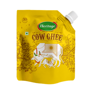 HERITAGE COW GHEE WITH SPOUT POUCH 500 Ml