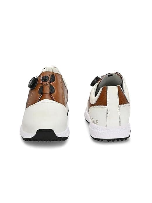 HITCARO Men's Proffessional Leather Golf Shoes | Lace-Up | Waterproof | Comfortable | Breathable view 2