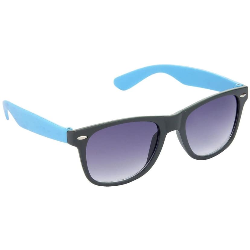 HRINKAR Men Women Boys & Girls Pilot Sunglasses Blue & Yellow Frame, Grey & Grey Lens (Medium) Pack of - 2 view 6
