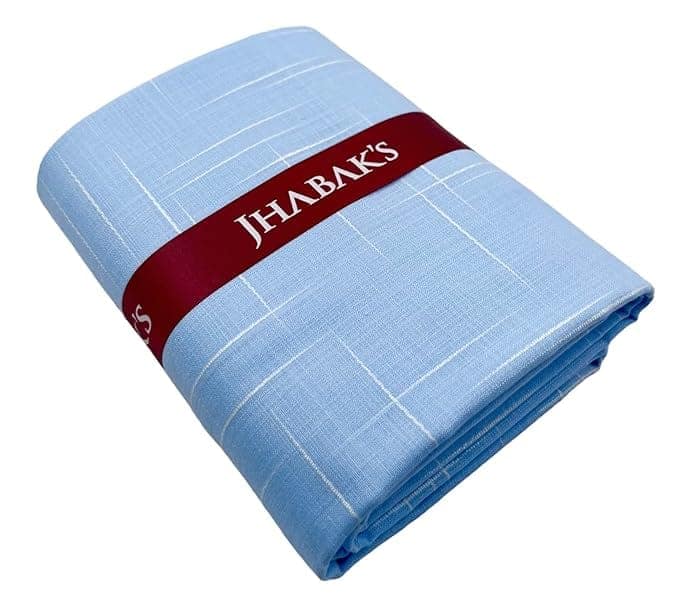 JHABAK'S Premium Cotton Linen Shirt and Trouser Fabric - Cotton Blend Material - 2.25m Shirt Cloth - 1.20m Pant view 2