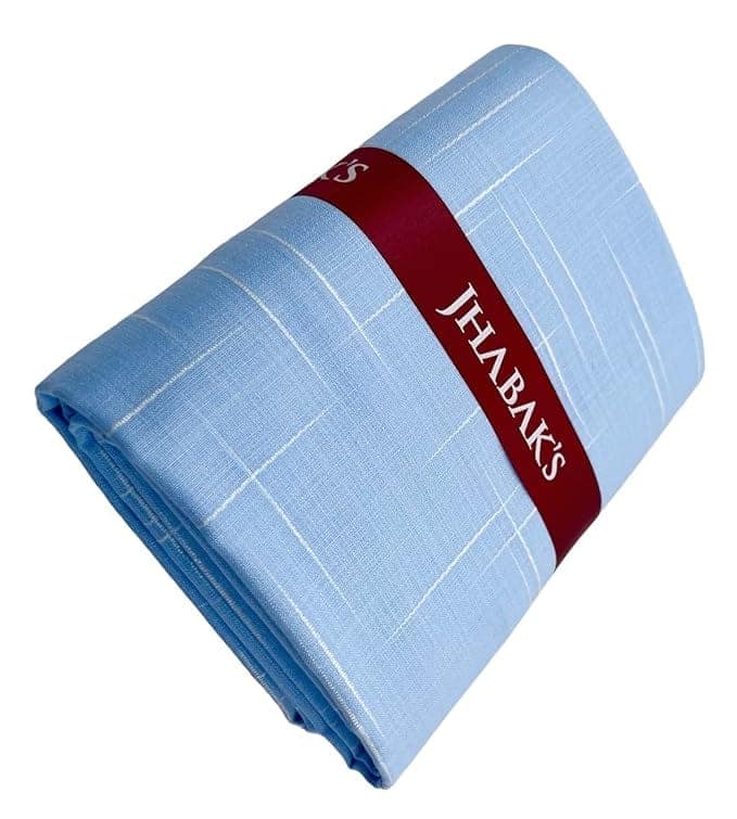 JHABAK'S Premium Cotton Linen Shirt and Trouser Fabric - Cotton Blend Material - 2.25m Shirt Cloth - 1.20m Pant view 4