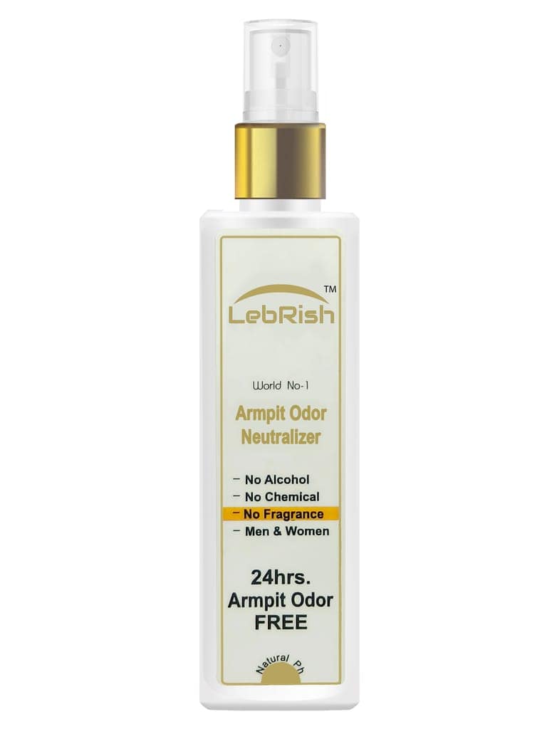 Armpit Odor Neutralizer | Underarm Odor Remover Spray | LebRish | Zero Fragrance | 100 ml view 2