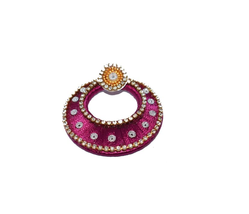 Elegant Handcrafted Earrings with Sparkling Details view 2