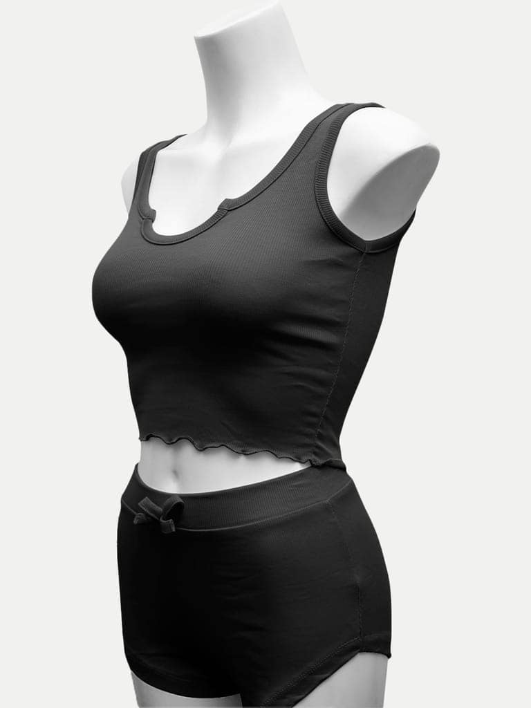 Women Black Loungewear Set view 3