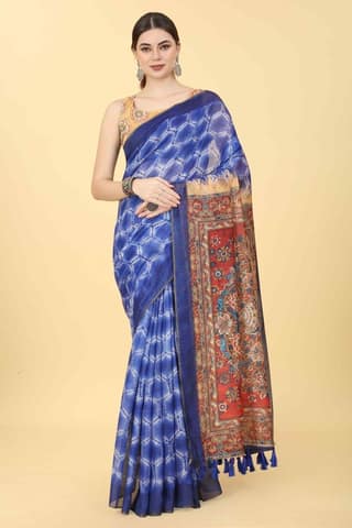 Women's Kalamkari Digital Printed Saree