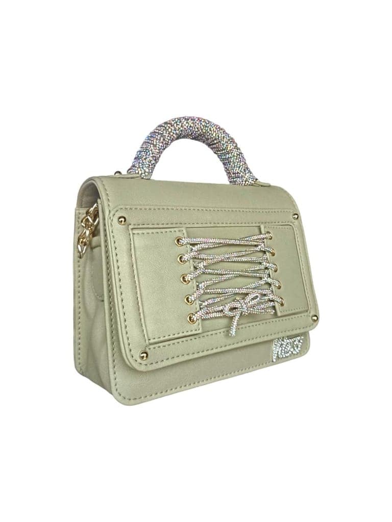 Vdesi Mushroom Rhinestone Tie Up Bag view 2