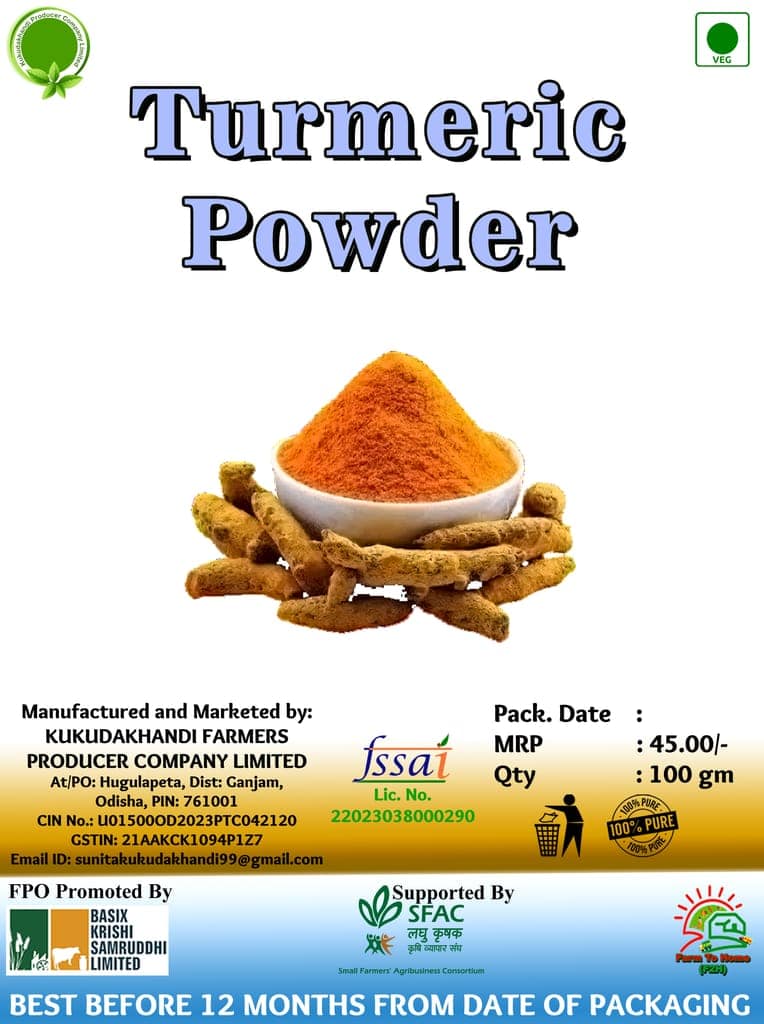 Organic Turmeric Powder 100gm view 3