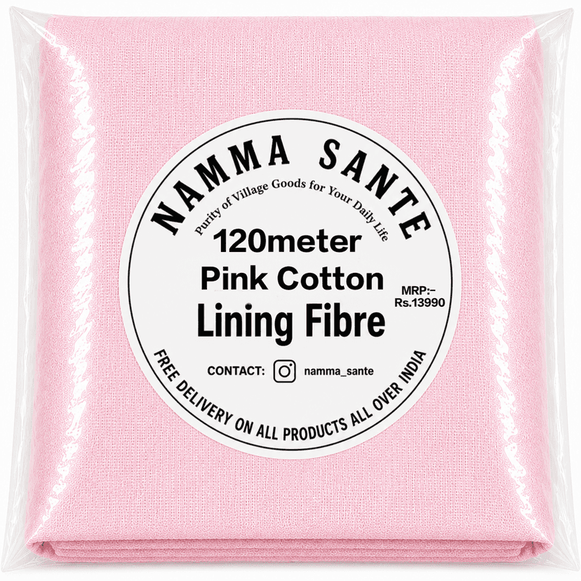 Pink Cotton Lining Fabric (Chhota Panna), Pink Cotton Lining Fibre (Chhota Panna), Pink Lining Cloth (Chhota Panna), Soft Pink Cotton Lining (Chhota Panna), Pink Garment Lining Fabric (Chhota Panna) view 3
