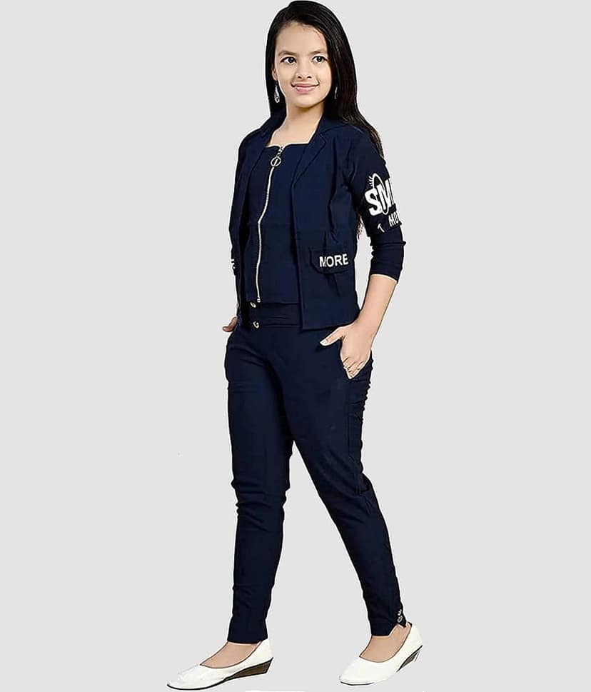 9stiches - Black Cotton Girls Top With Pants ( Pack of 1 )