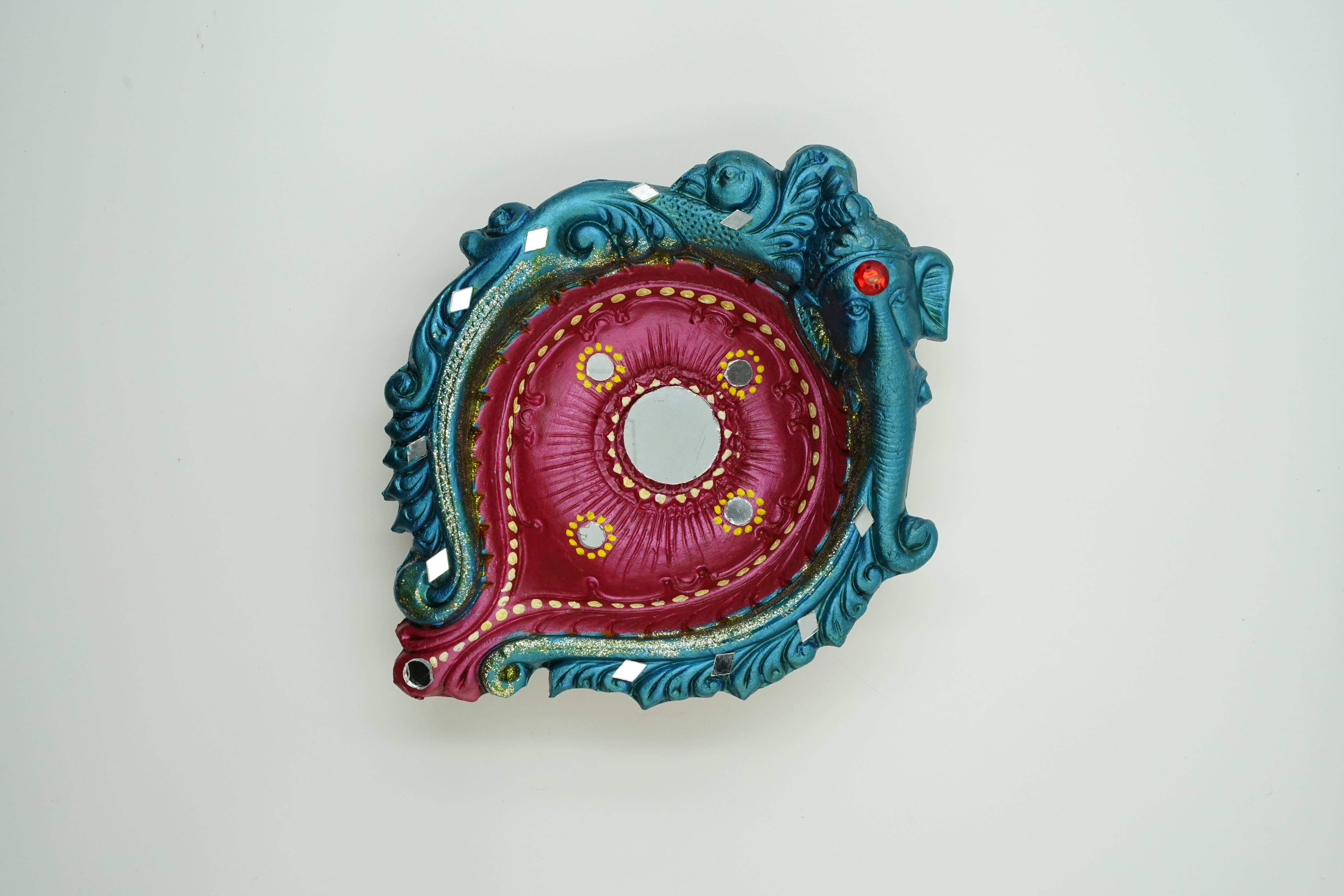 Traditional Decorative Diya for Pooja and Festive Home Decoration view 2