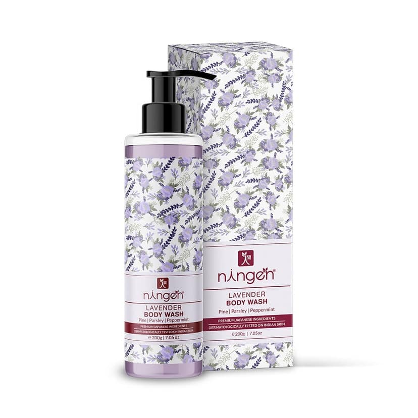 Ningen Lavender Body Wash I Essence of Pine, Parsley, Peppermint I Refreshing and Rejuvenating ingredients I 200g