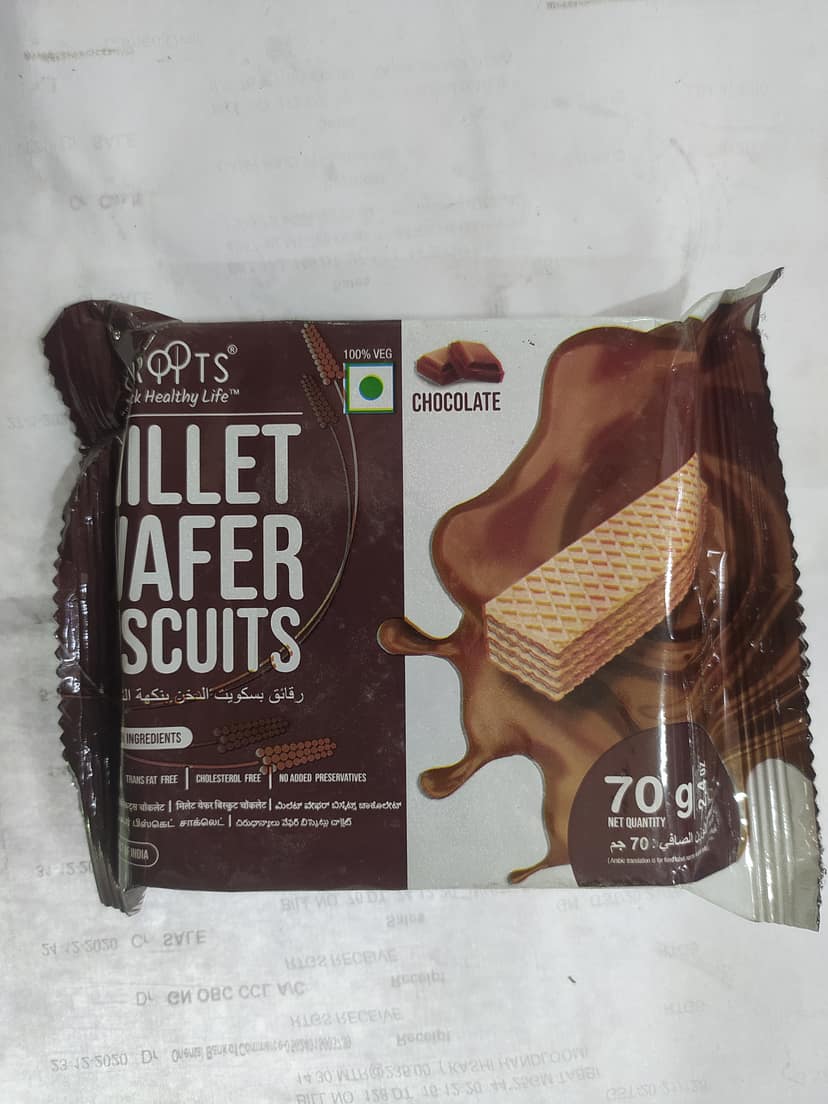 Skyropts Millet Wafer Biscuits Chocolate