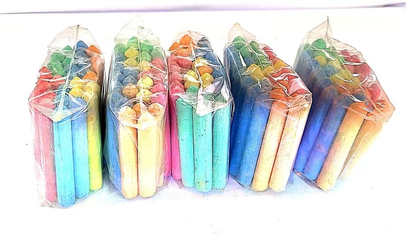 150 Pieces Colored Chalk Sticks for Kids, Sidewalk Chalk, Arts and Crafts view 3