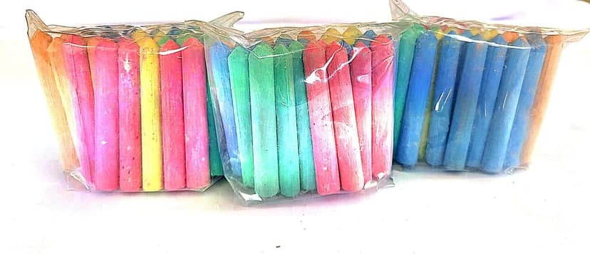 150 Pieces Colored Chalk Sticks for Kids, Sidewalk Chalk, Arts and Crafts view 4