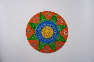 Tisser White Lippan art, also known as mud and mirror work, which is a traditional mural craft – Premium Handcrafted Eco-Friendly Product