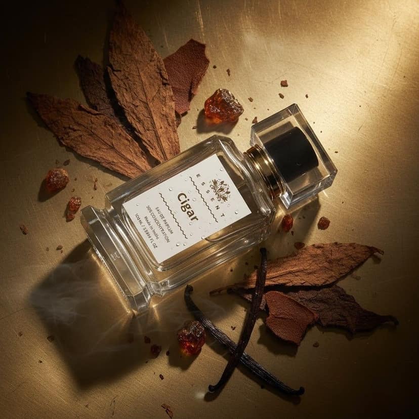 Essent Perfumes Cigar Eau de Parfum (EDP) – Smoky Tobacco Woody Long Lasting Perfume – Men’s Fragrance view 3