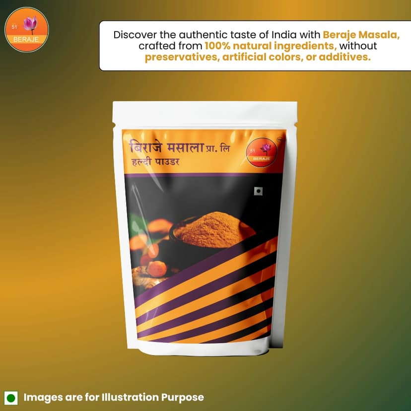 Beraje Masala Organic Turmeric Powder 100g, Haldi Powder view 4