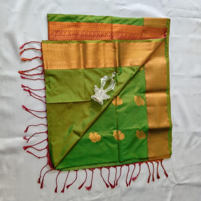 Vastrakala Style Wedding Soft Silk Saree with Blouse view 2