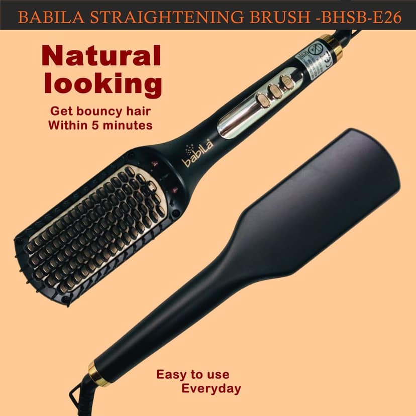 Babila Hair Straightening Brush-BHSB-26 view 3