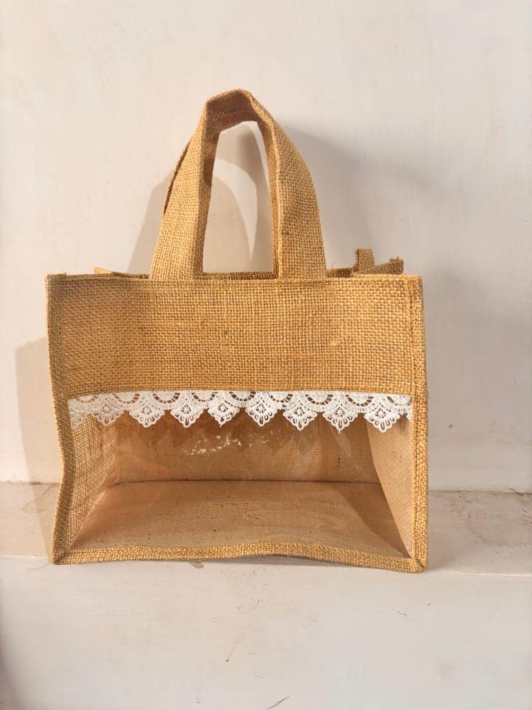 Pack of 10 Jute Hamper Bags – Eco-Friendly Gift Packaging view 3