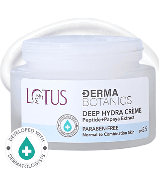 Lotus Herbals DermaBotanics Peptide + Papaya Extract Deep Hydra Creme 50g (Pack of 1)