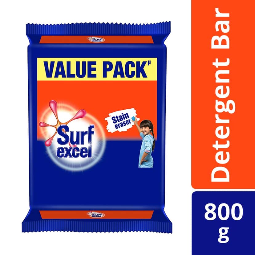 Surf Excel Detergent Bar, 200 G (Pack of 4) view 2