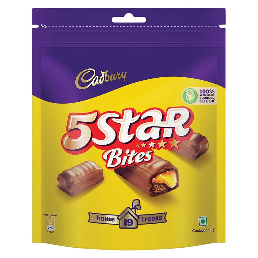 Cadbury Dairy Milk Chocolate Home Treats, Pack of 17 Mini Chocolate Bars, 119 g