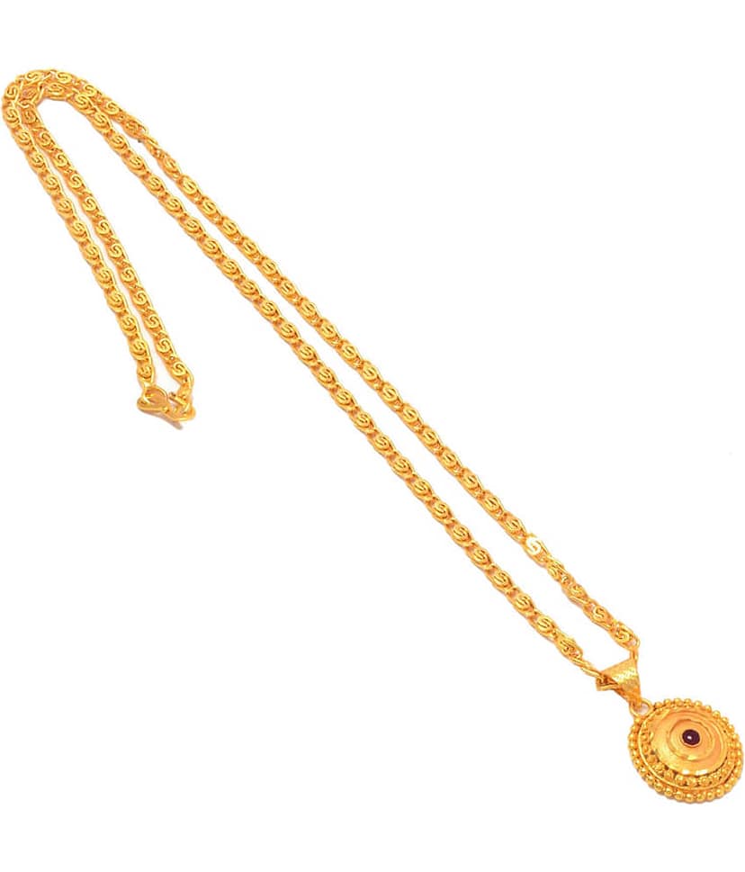 Jewarhaat - Golden Pendant ( Pack of 1 )