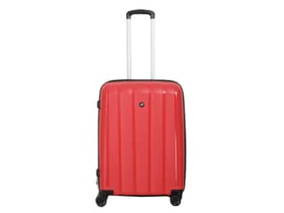 ECHOLAC Polycarbonate 55 cms Pacifica Cabin Luggage (PPT001) - Purplish Red, Diva Blue